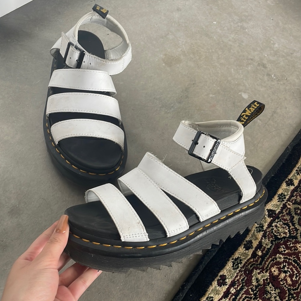 White Blaire Doc Sandals